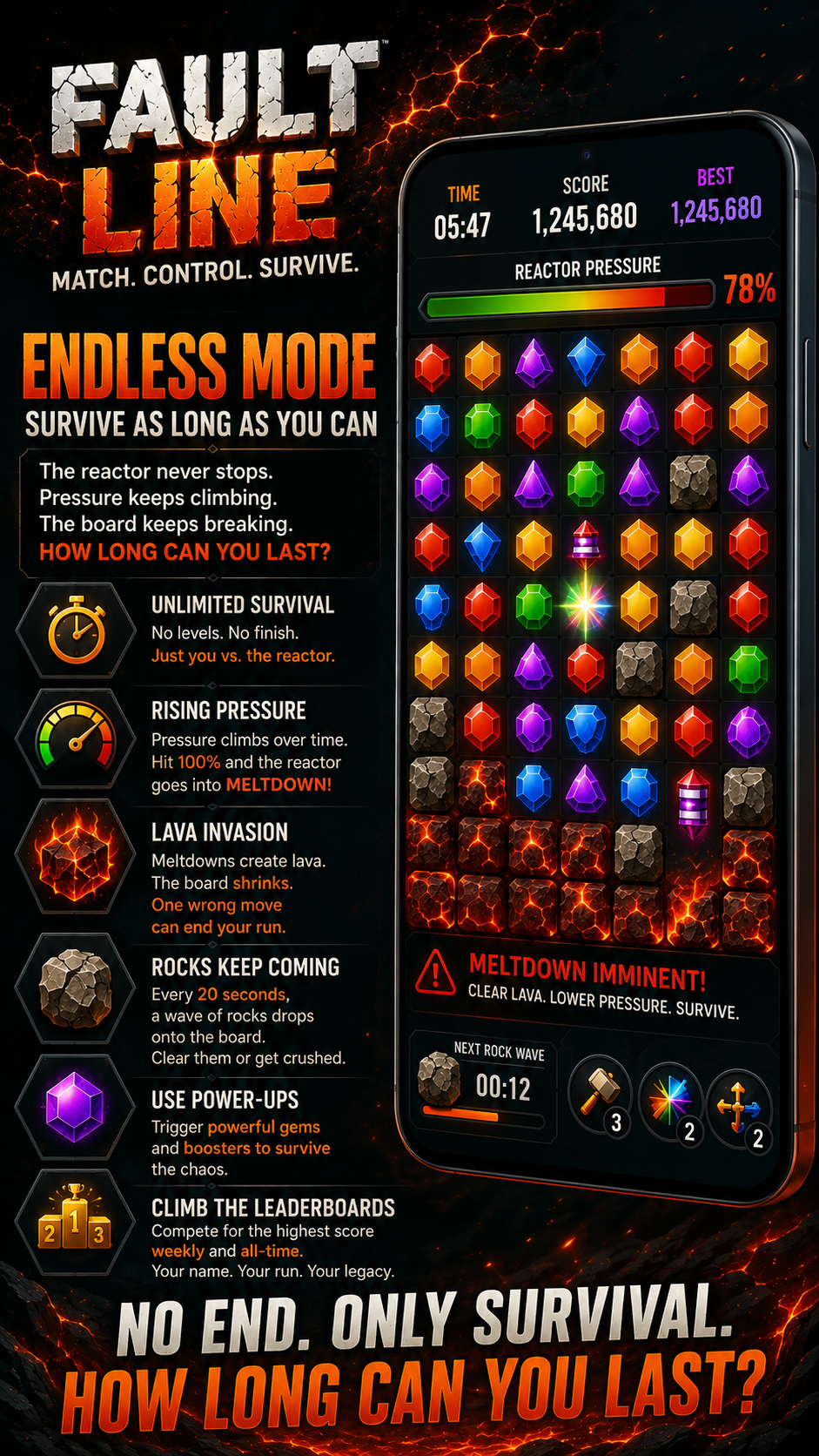 Fault Line Endless Mode - survive as long as you can